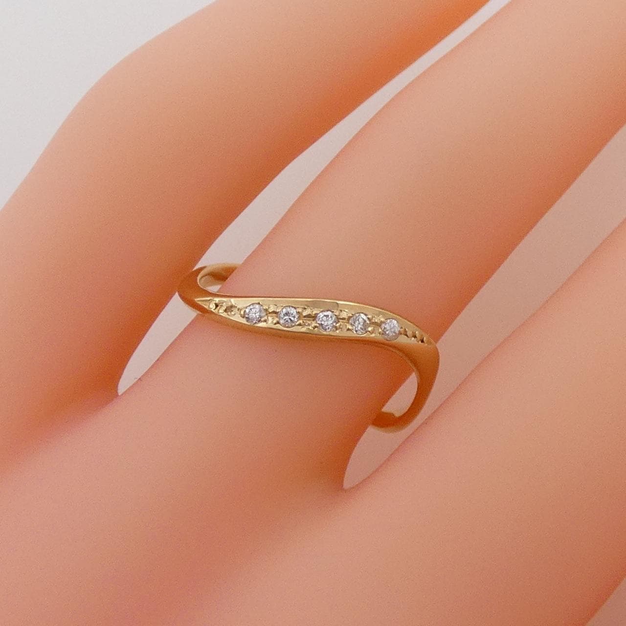 K18YG ダイヤモンド リング 0.05CT