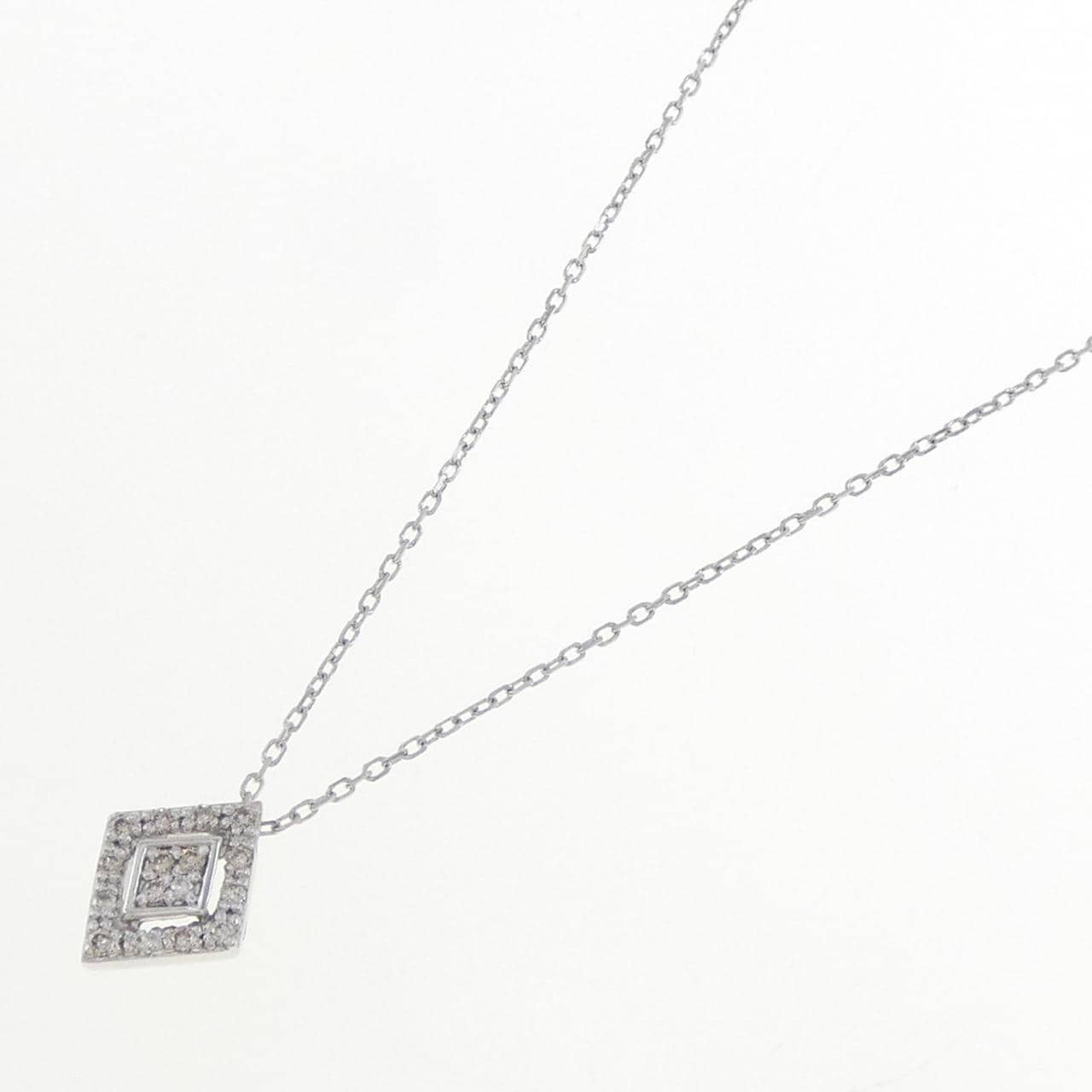K10WG ダイヤモンド ネックレス 0.07CT