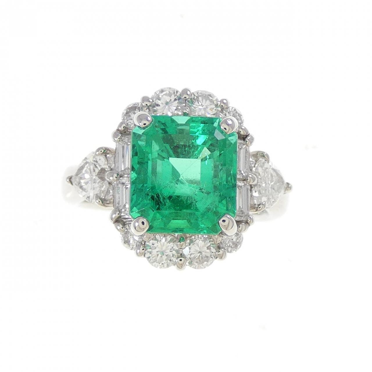 PT900 エメラルド リング 2.66CT コロンビア産