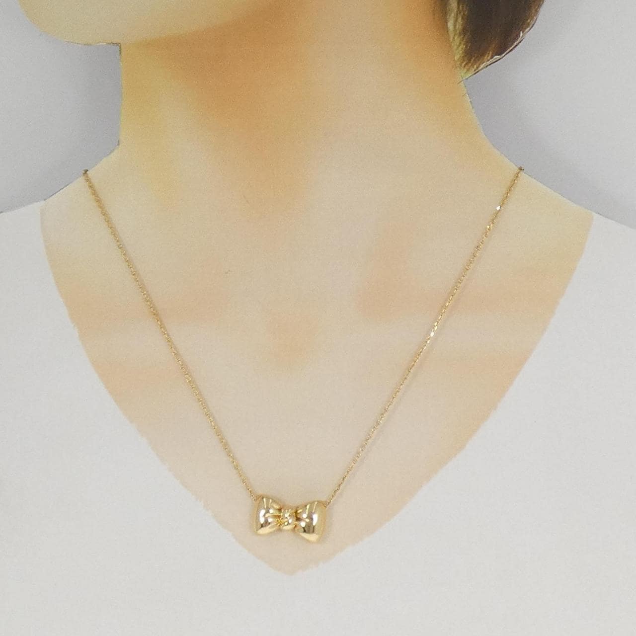 【ヴィンテージ】ヴァンクリーフ&アーペル 750YG リボン ネックレス