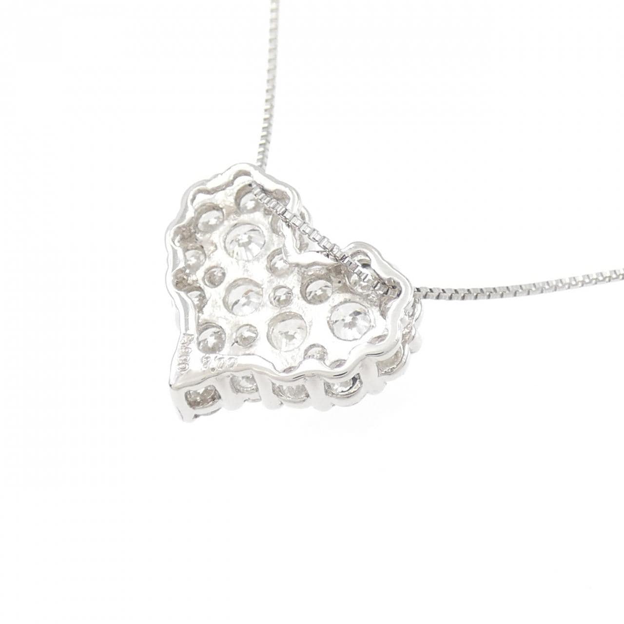 PT900/PT850 ハート ダイヤモンド ネックレス 1.00CT