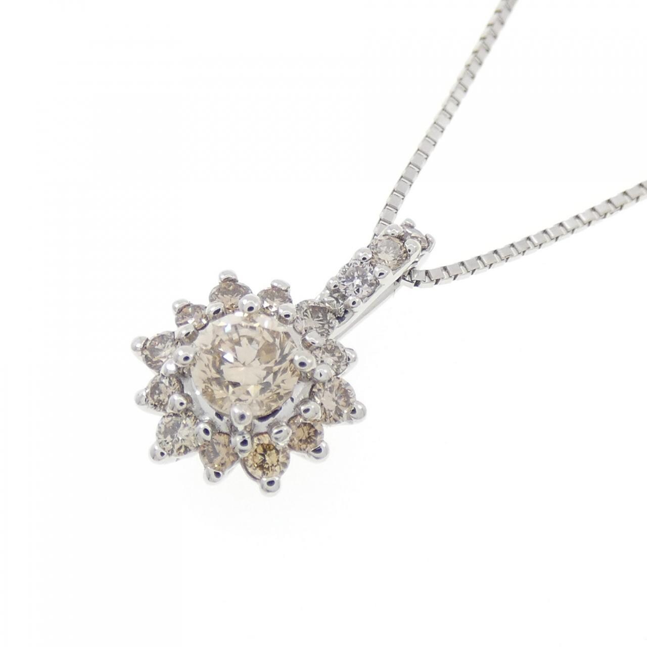 PT950/PT850 ダイヤモンド ネックレス 0.30CT