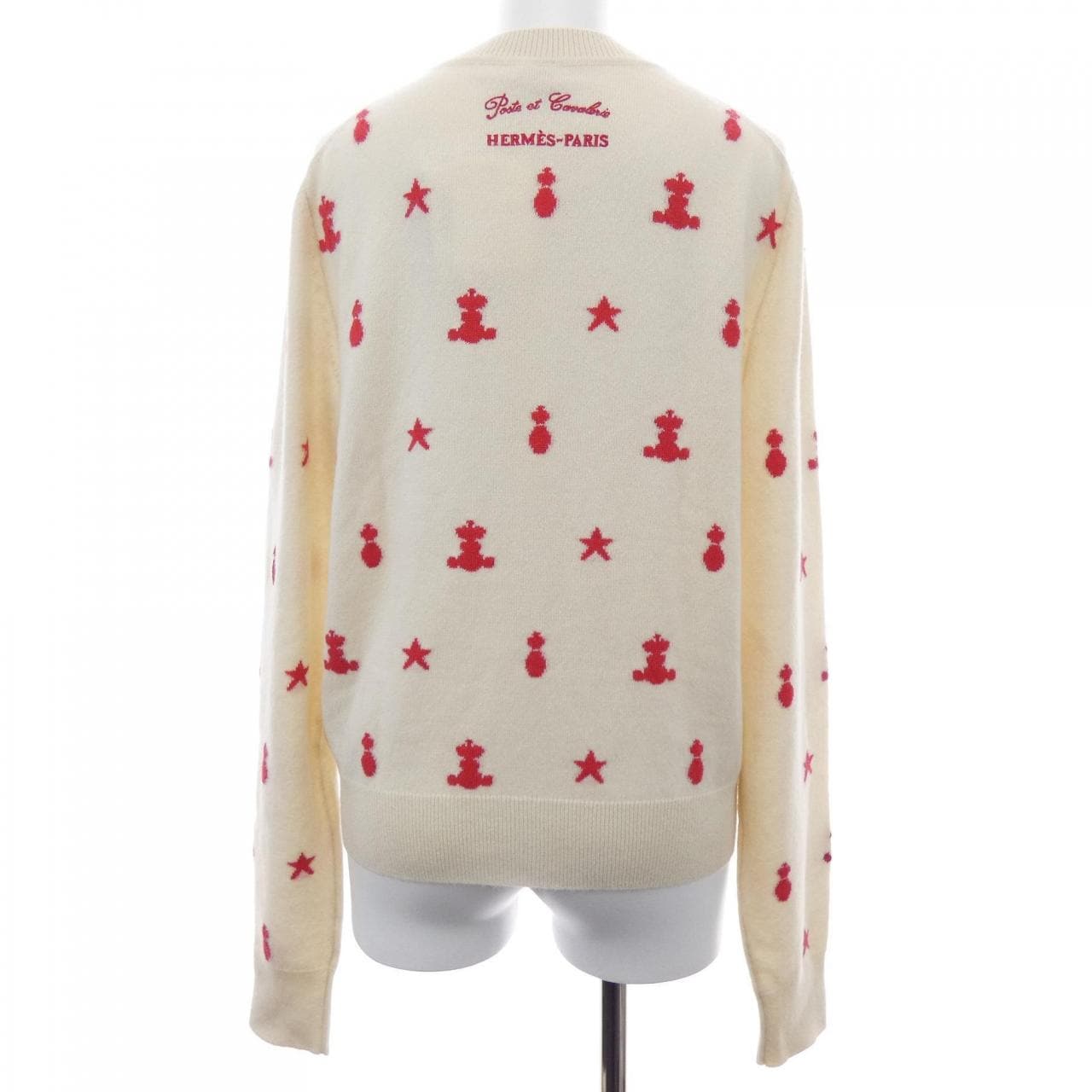 エルメス HERMES POSTE ET CAVALERIE *16-7700. カーディガン