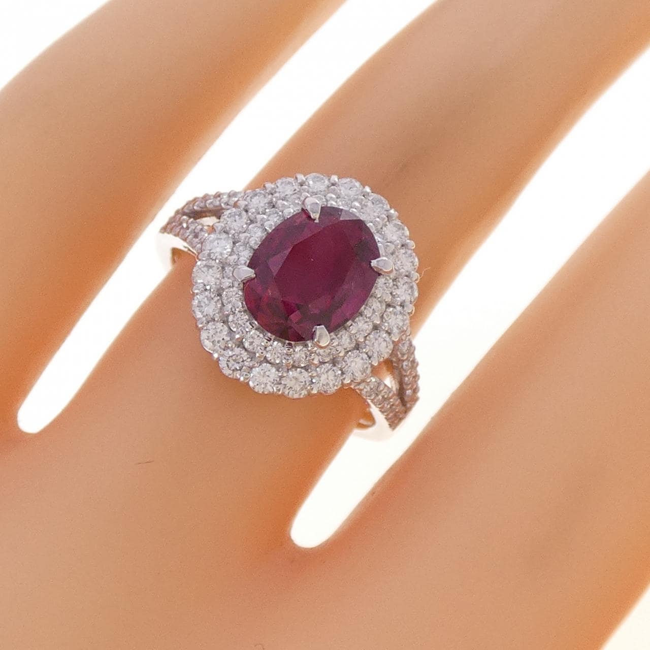 PT900 ルビー リング 1.440CT