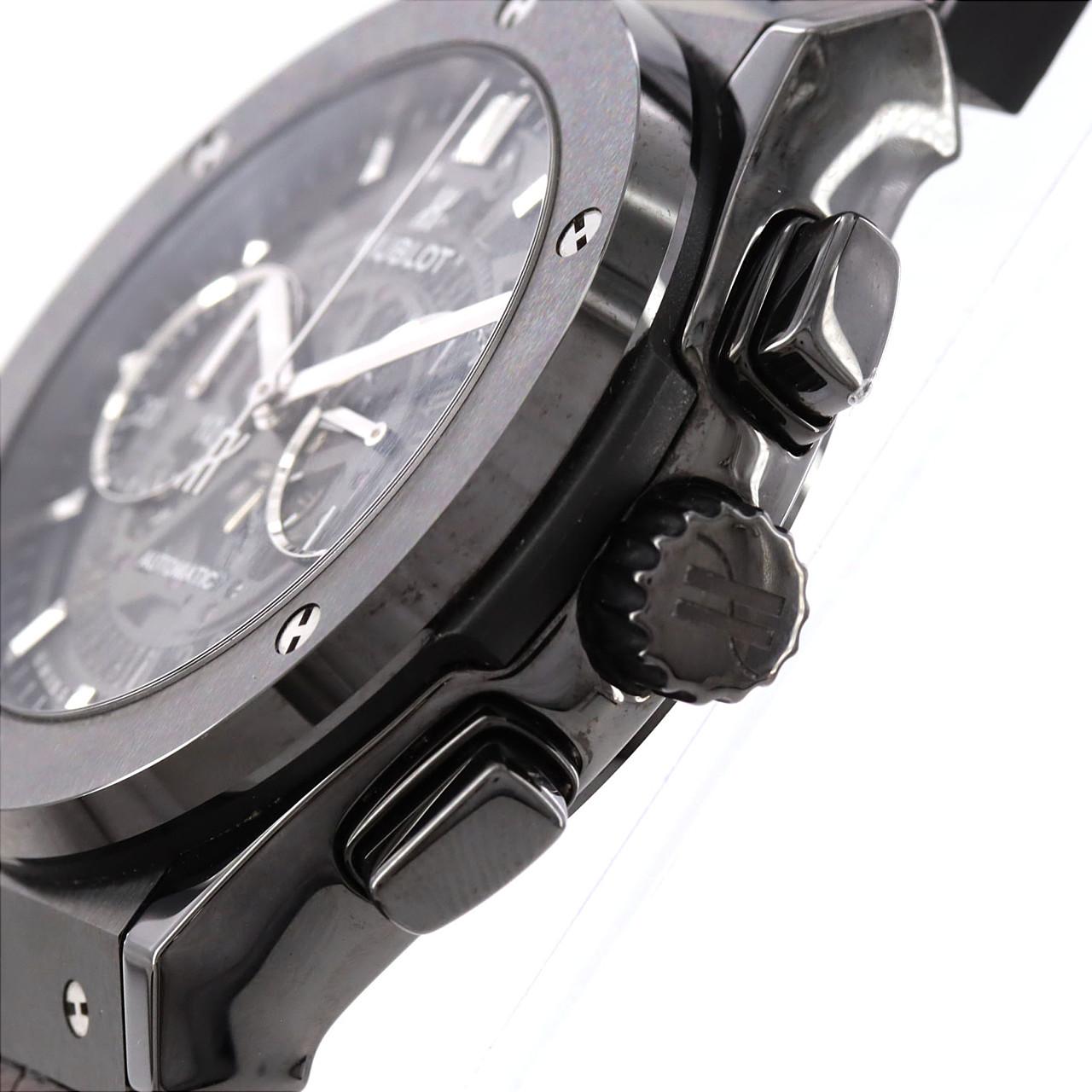 ウブロ クラシックフュージョンアエロフュージョンクロノグラフブラックマジック 525.CM.0170.LR セラミック 自動巻