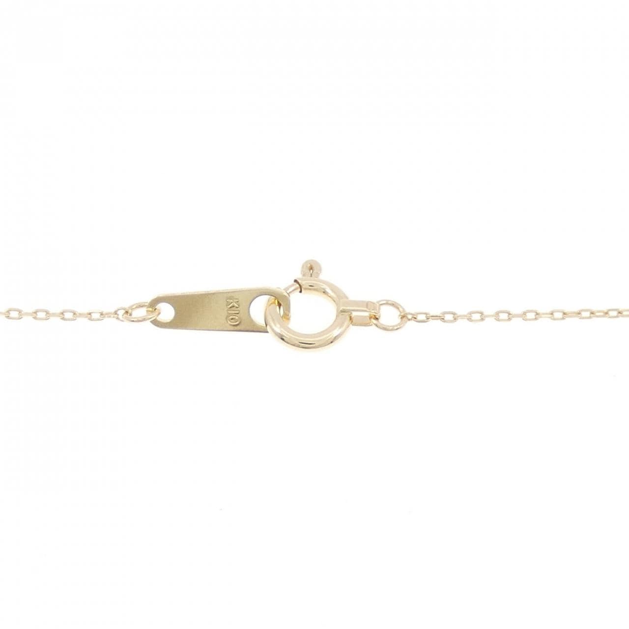 K10YG 白蝶パール ネックレス 10mm