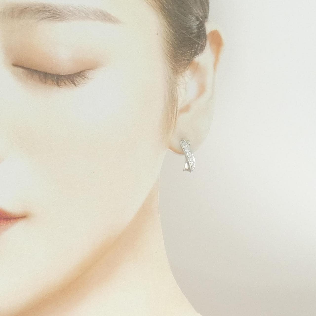 PT900 ダイヤモンド ピアス 0.54CT