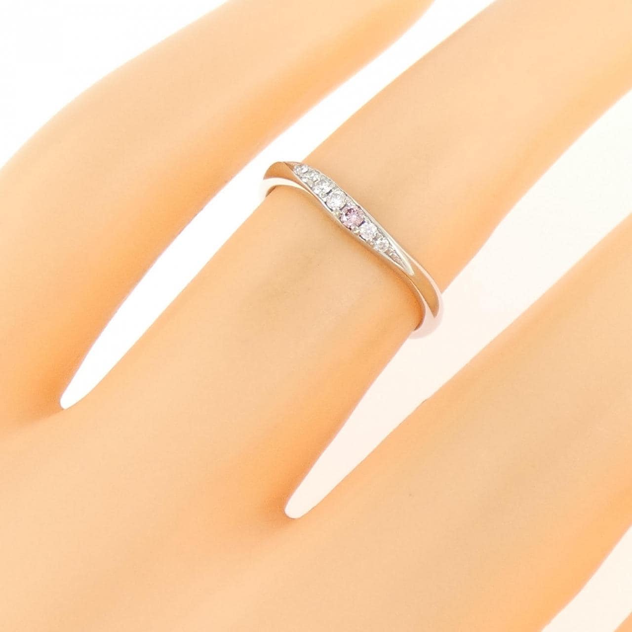 PT950 ダイヤモンド リング 0.06CT