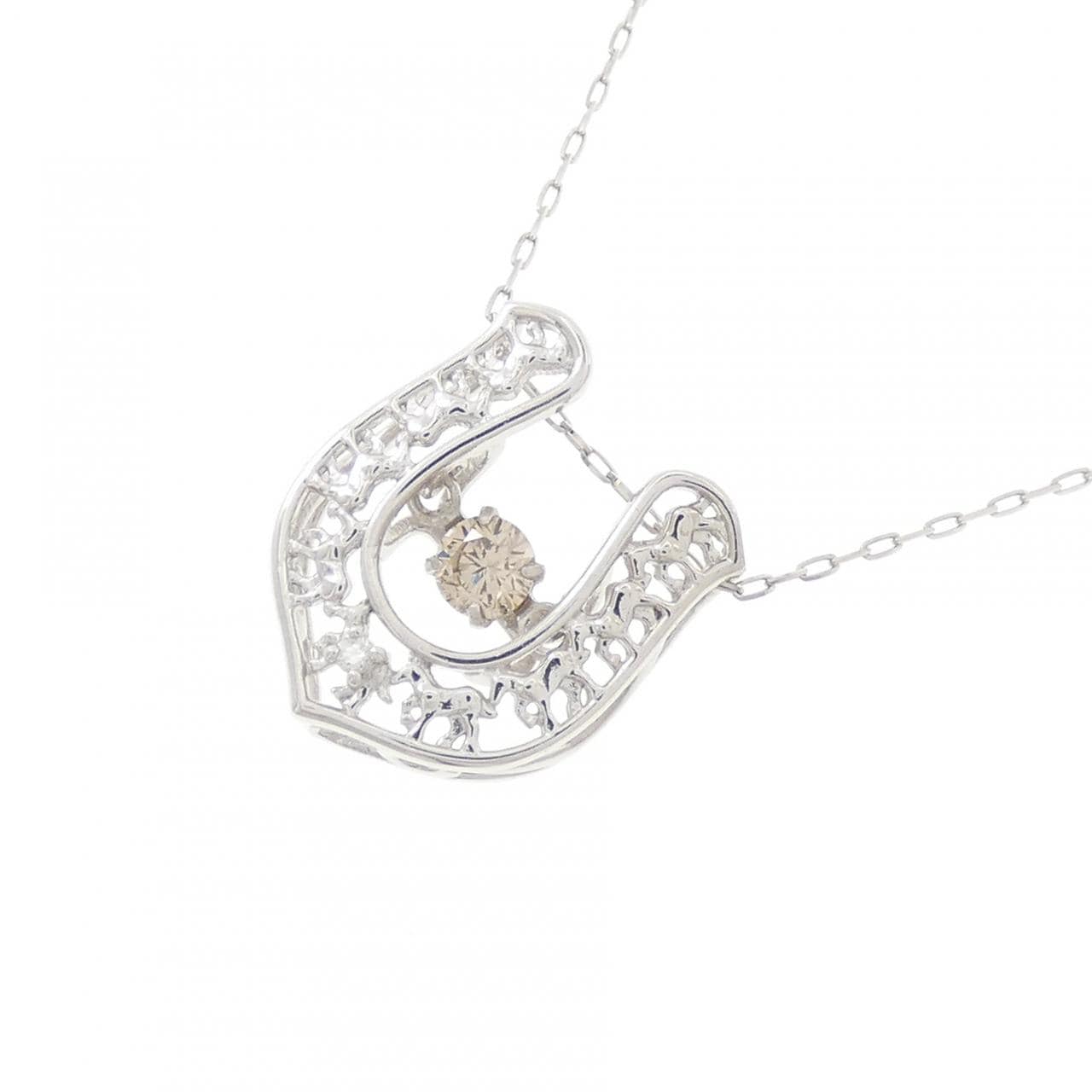 PT900 ダイヤモンド ネックレス 0.10CT