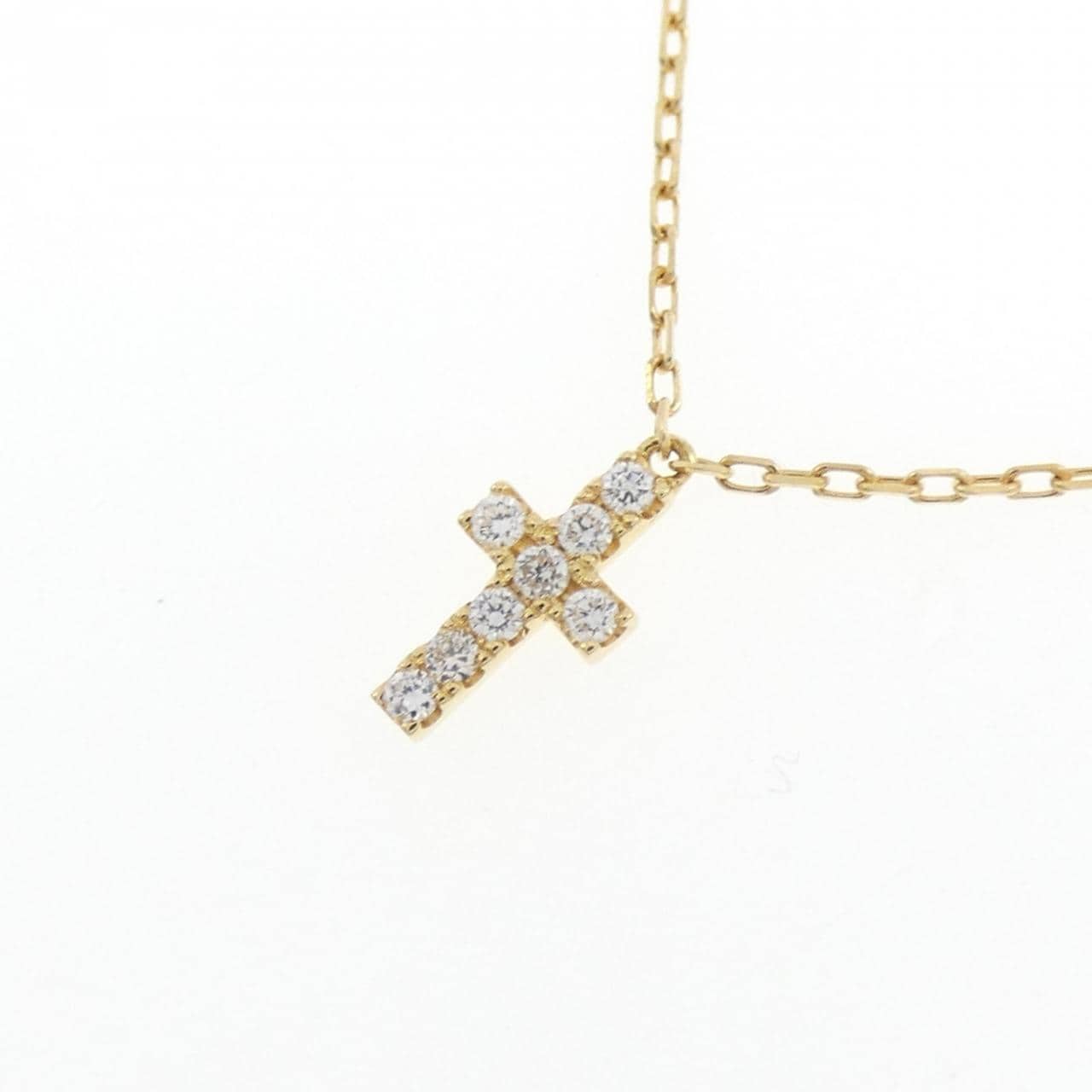 アーカー クロスパヴェ ネックレス 0.05CT