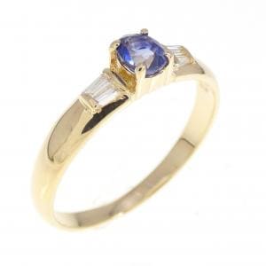 K18YG サファイヤ リング 0.27CT