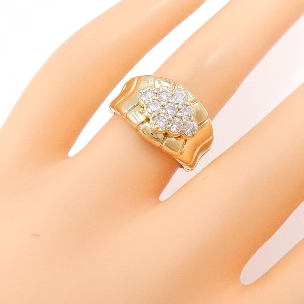 750YG ダイヤモンド リング 0.71CT
