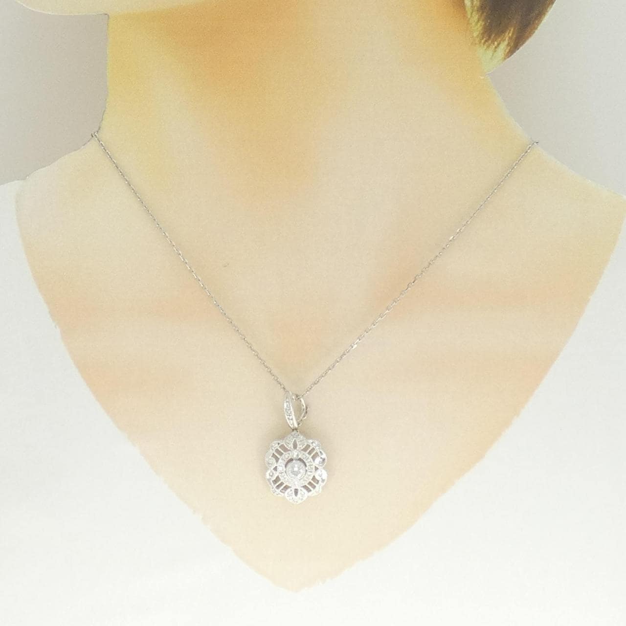 PT900/PT850 ダイヤモンド ネックレス 0.33CT