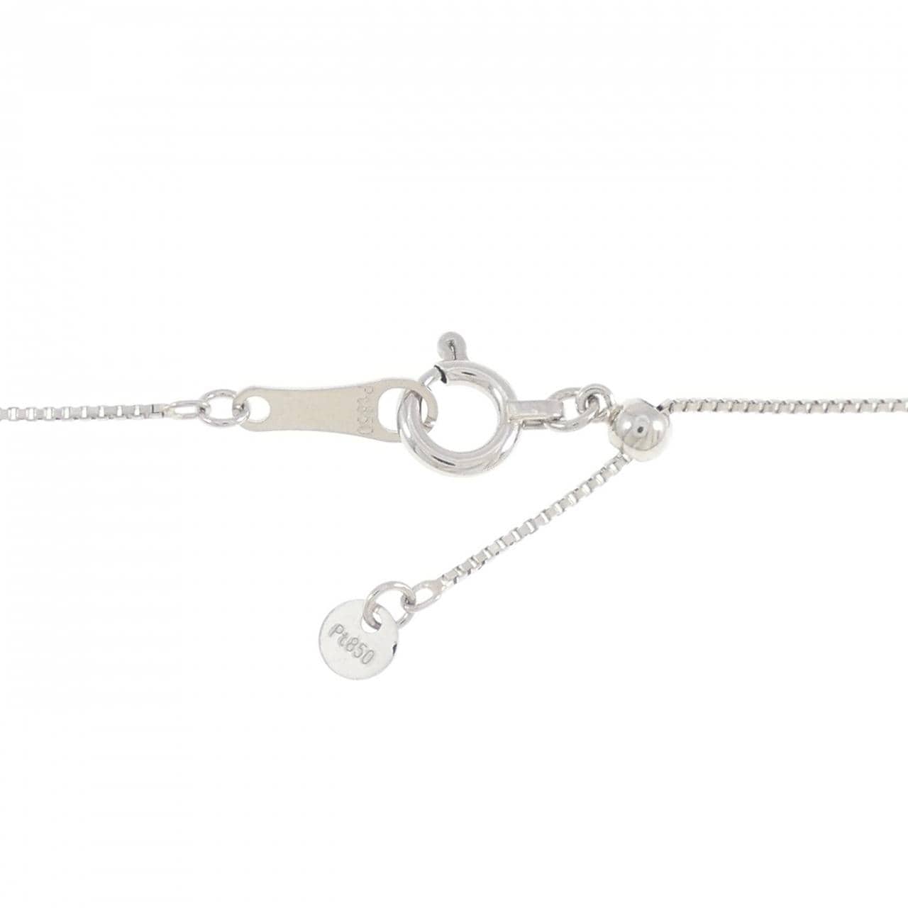 PT900/PT850 ソリティア ダイヤモンド ネックレス 0.4CT