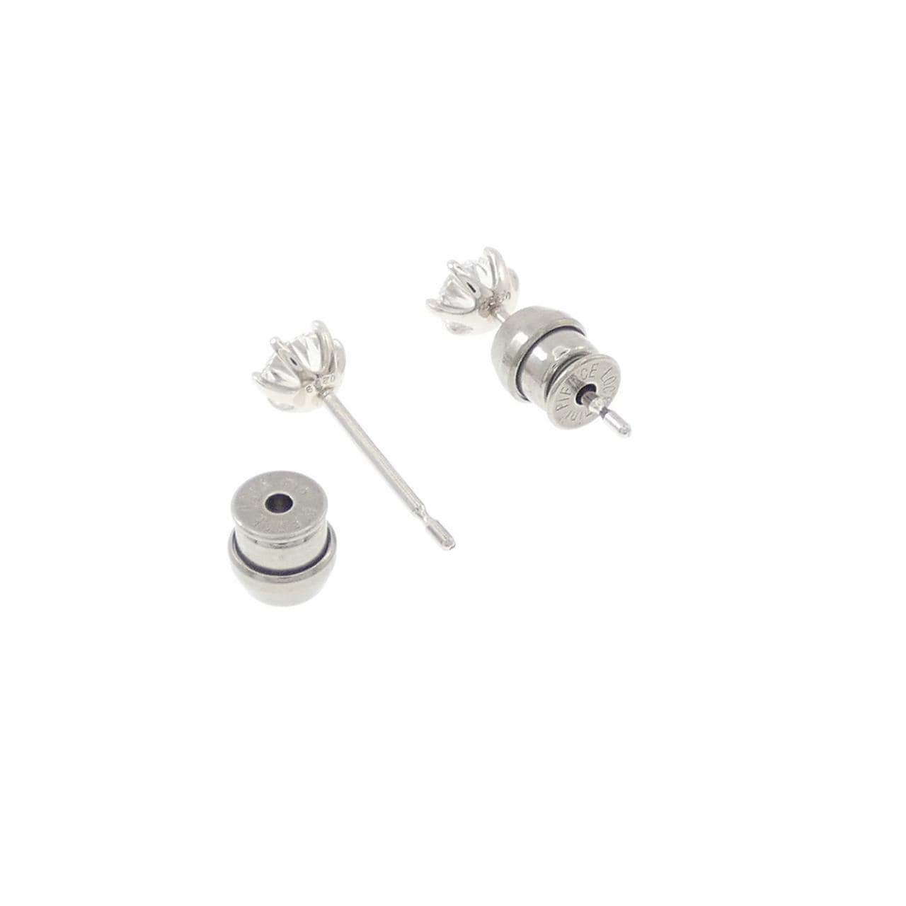 【リメイク】PT900/ST ダイヤモンド ピアス 0.252CT 0.269CT D VVS1 EXT-VG