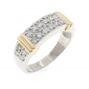 PT900/K18YG ダイヤモンド リング 0.30CT