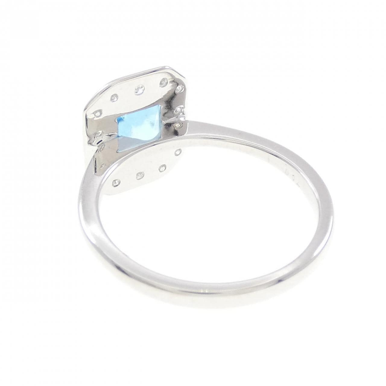 K18WG ブルートパーズ リング