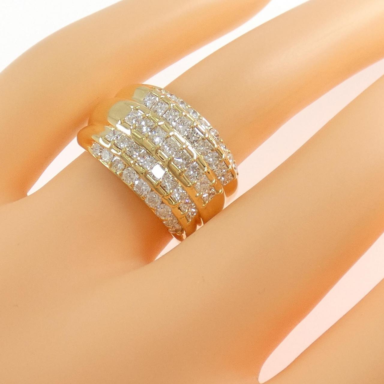 K18YG ダイヤモンド リング 1.54CT