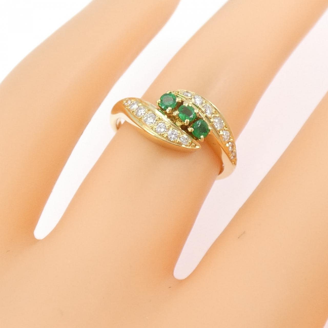 ミキモト エメラルド リング 0.17CT