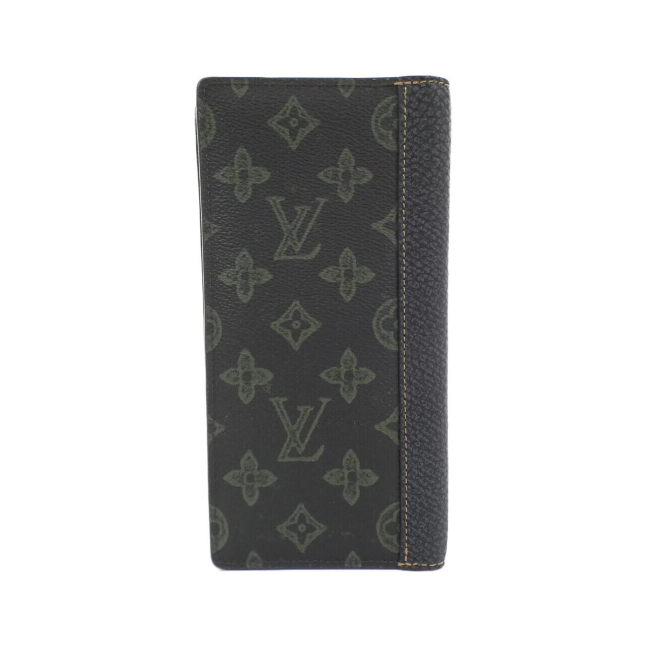 LOUIS VUITTON Monogram Record Portefeuille Brazza M81807 Wallet