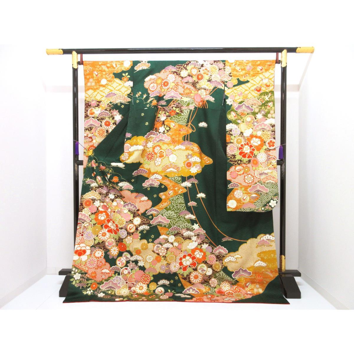 振袖　友禅金彩加工