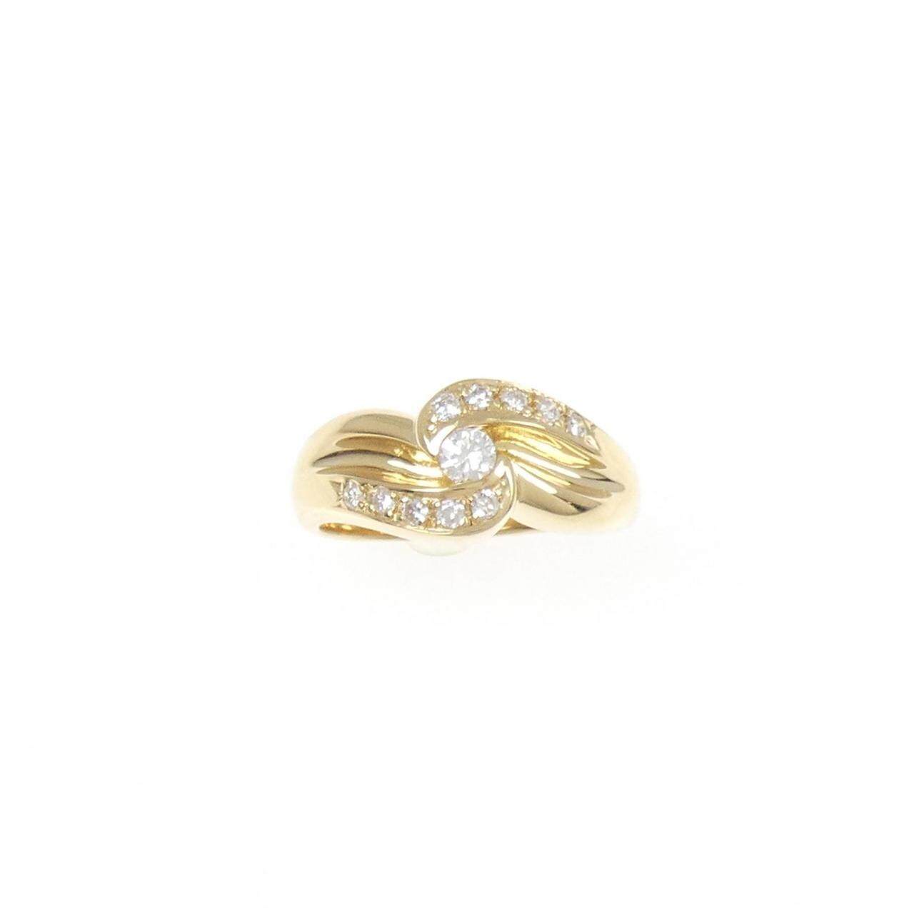 K18YG ダイヤモンド リング 0.09CT