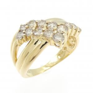 K18YG ダイヤモンド リング 1.02CT