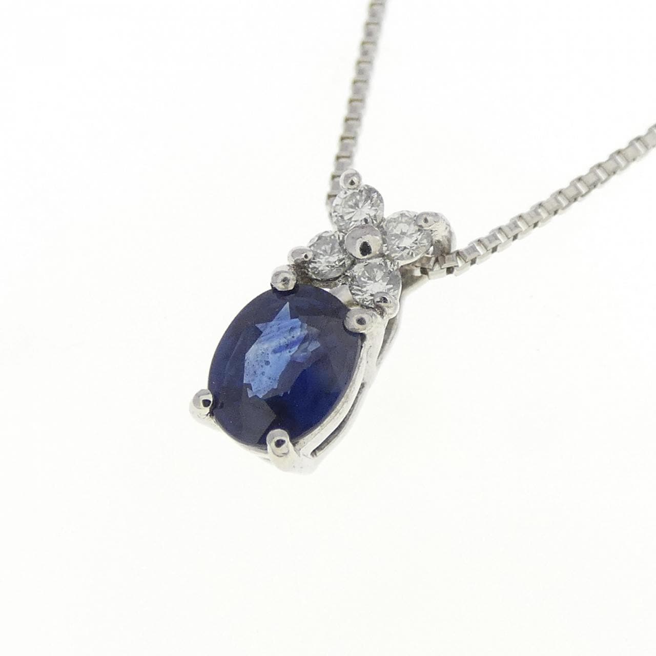 PT Sapphire Necklace 0.27CT