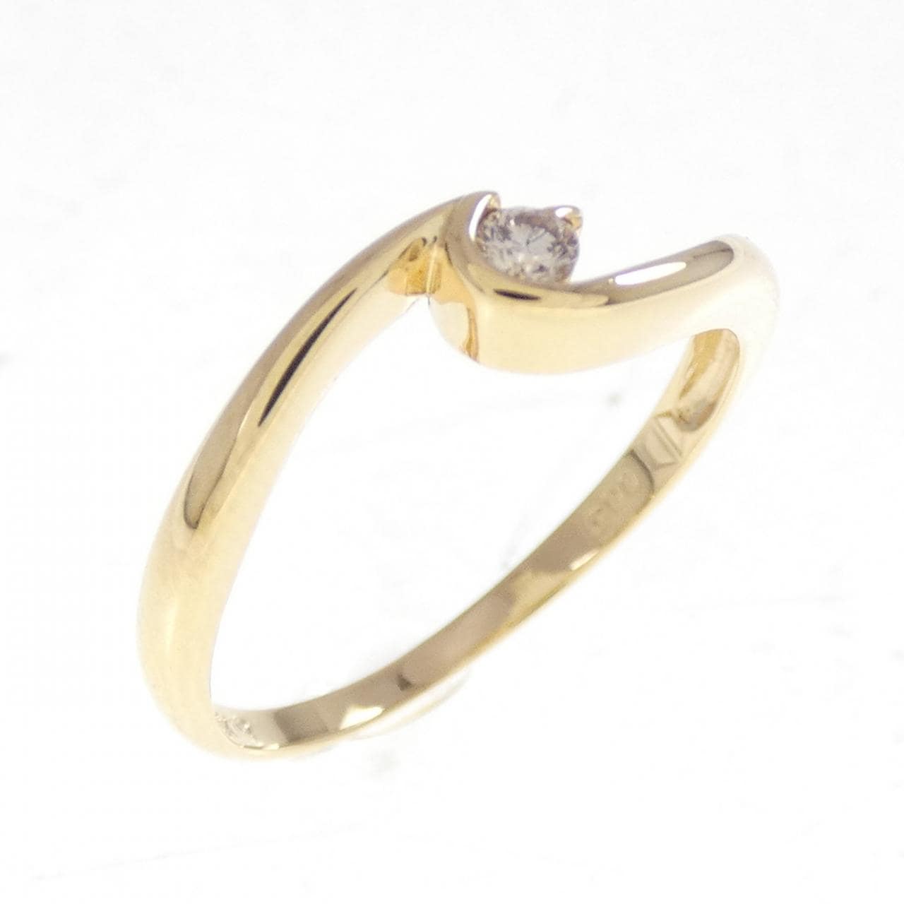 K18YG ダイヤモンド リング 0.05CT