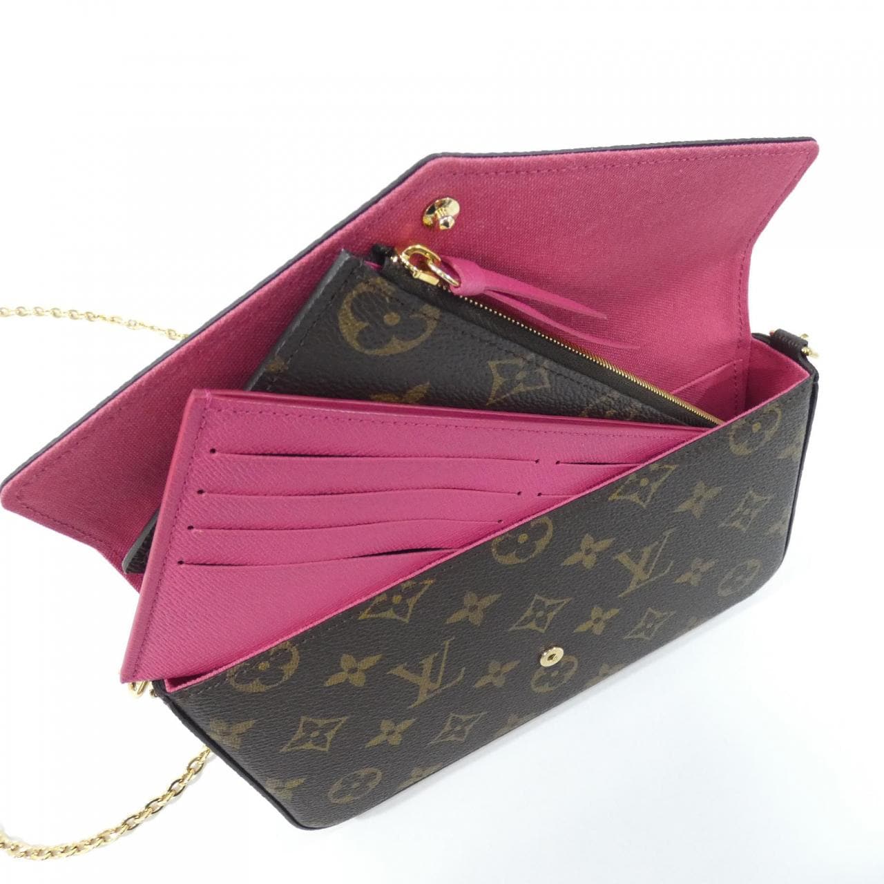 ルイヴィトン モノグラム(ラブロック) ポシェット フェリシー M63999 ショルダーバッグ
