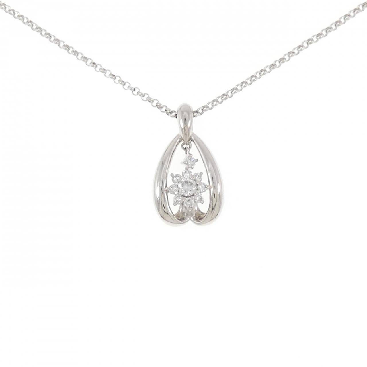 PT900/PT850 ダイヤモンド ネックレス 0.33CT