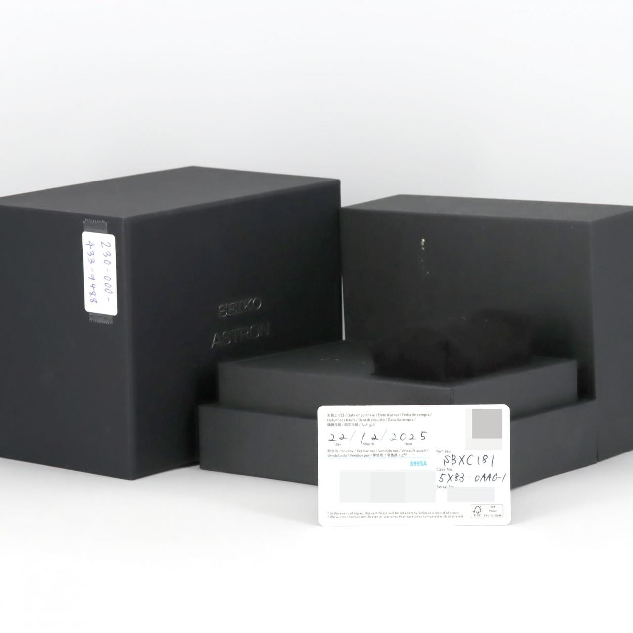 セイコー アストロンGPS 電波時計 5X83-0AA0/SBXC181 TIxセラミック ソーラークォーツ