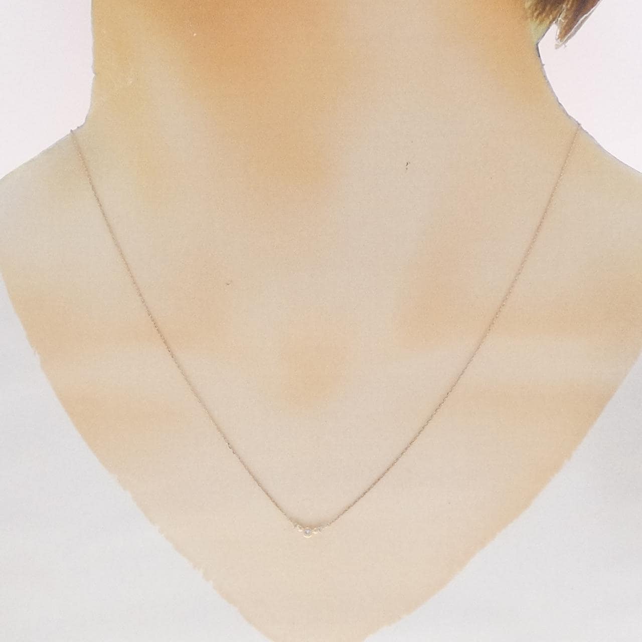 K10PG ダイヤモンド ネックレス 0.04CT