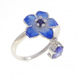 PT900 フラワー タンザナイト リング 0.41CT