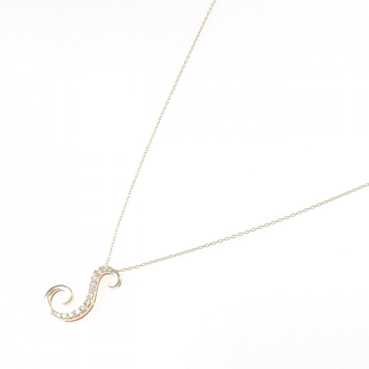 K18PG ダイヤモンド ネックレス 0.11CT