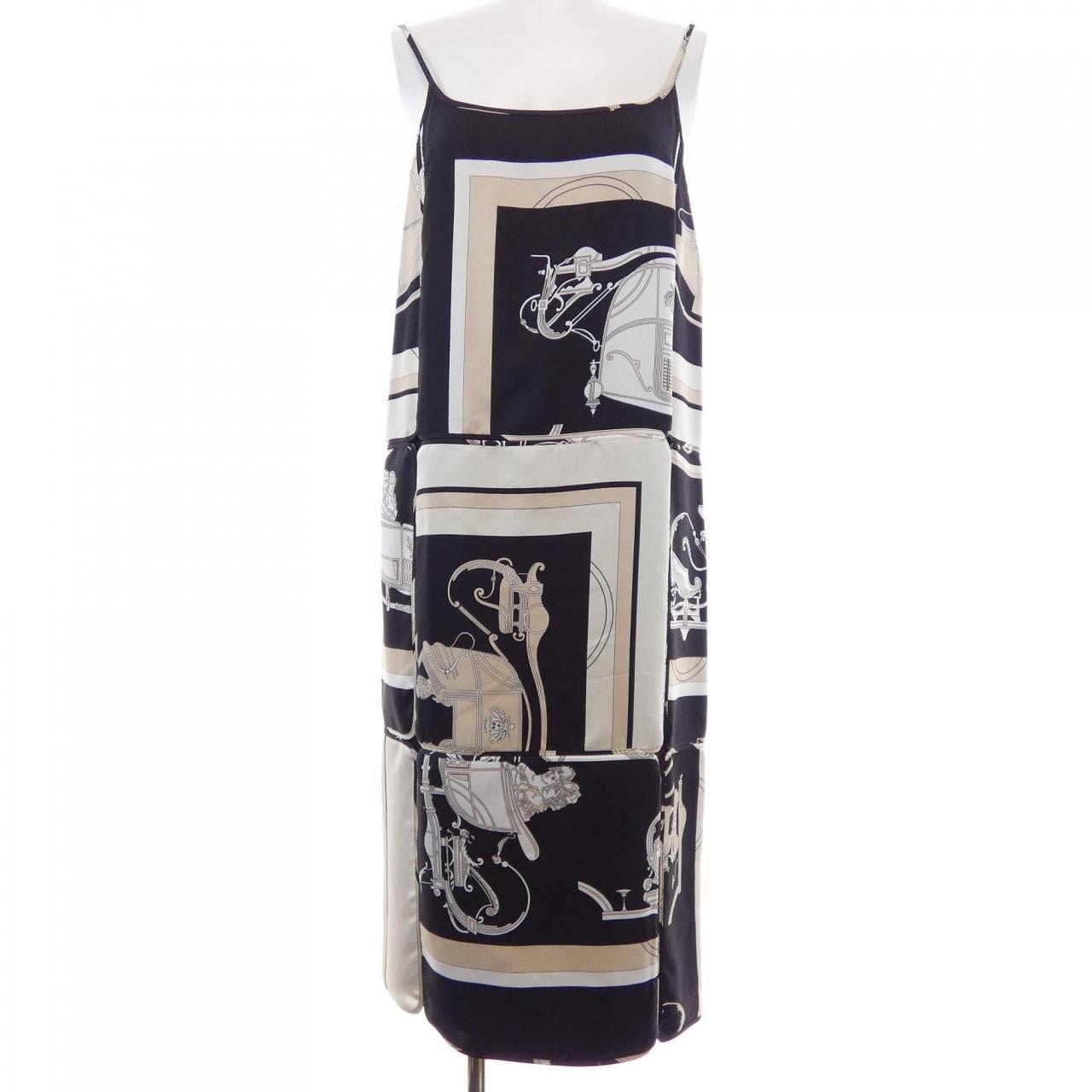 エルメス HERMES EX-LIBRIS 3E0521D7 ツイルレーヌ ワンピース