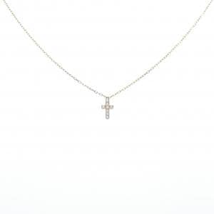 AHKAH cross pave necklace 0.05CT
