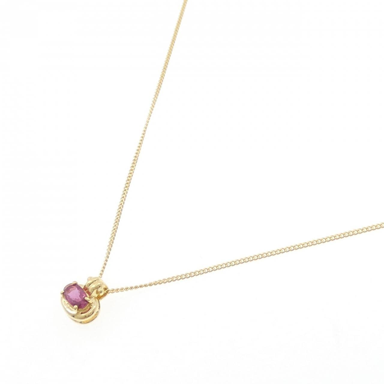 K18YG ルビー ネックレス 0.26CT