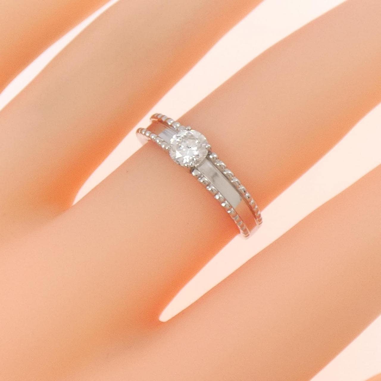 PT ダイヤモンド リング 0.398CT