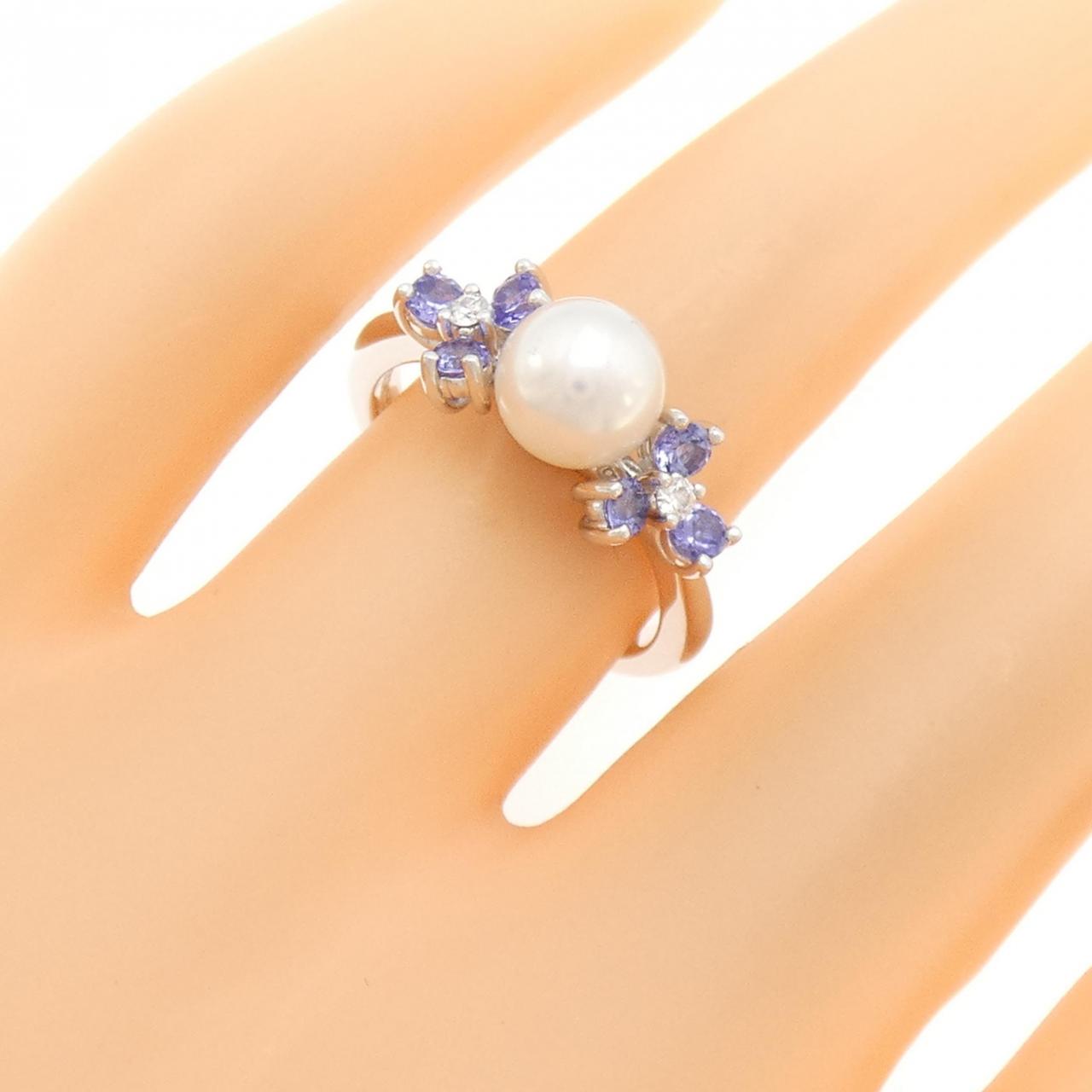 MIKIMOTO Akoya珍珠戒指 6.8 毫米