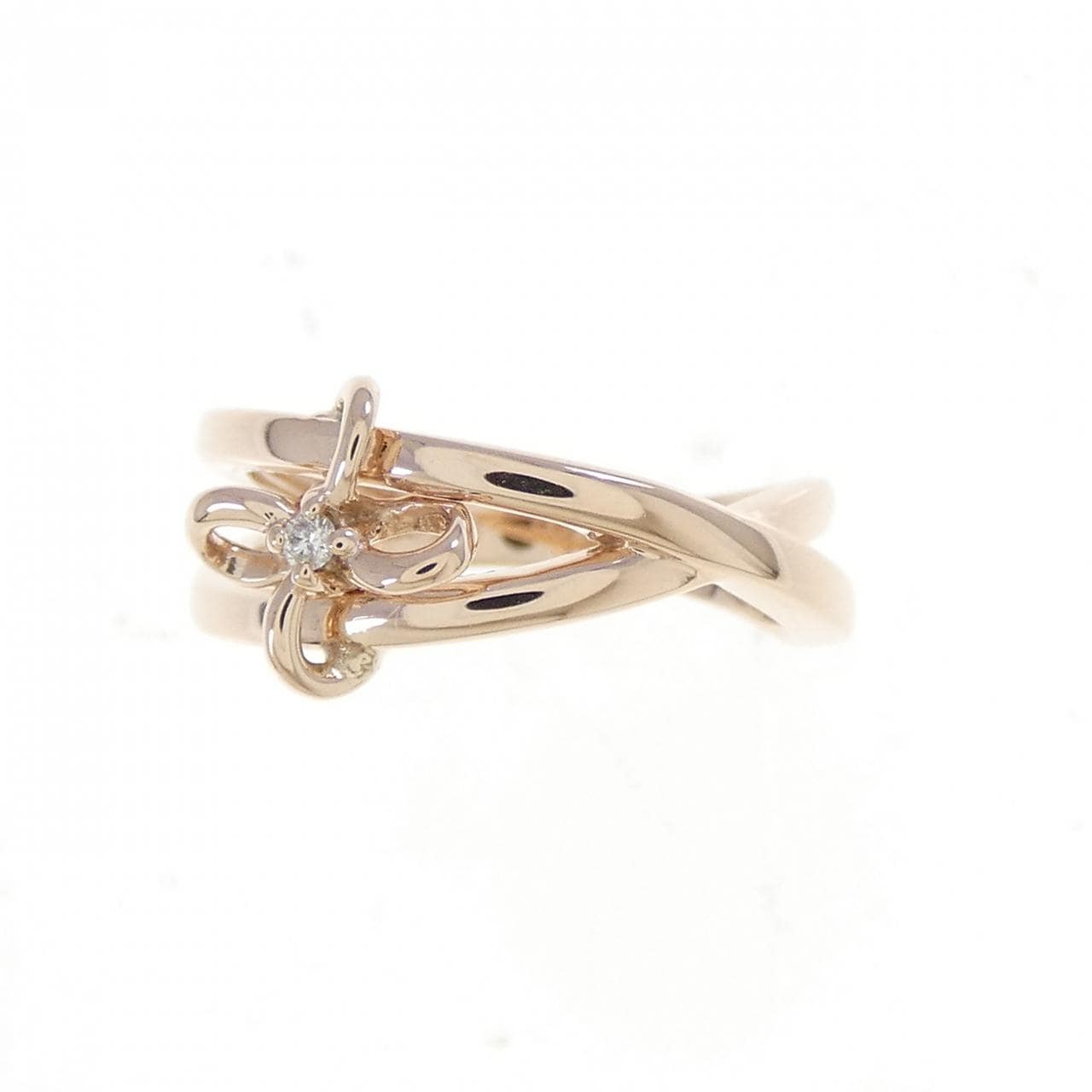 K10PG ダイヤモンド ピンキーリング 0.01CT