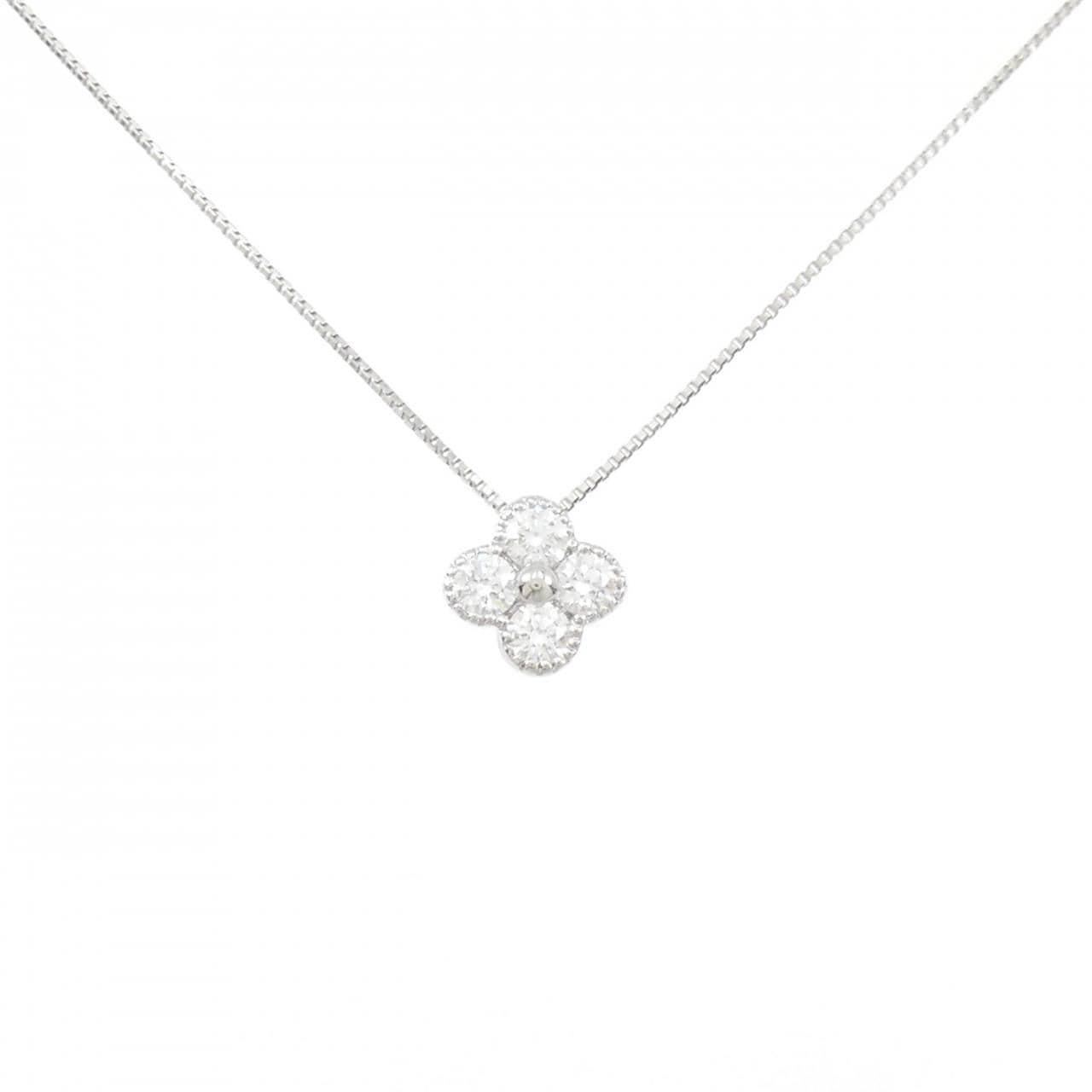 [BRAND NEW] PT Flower Diamond Necklace 0.251CT