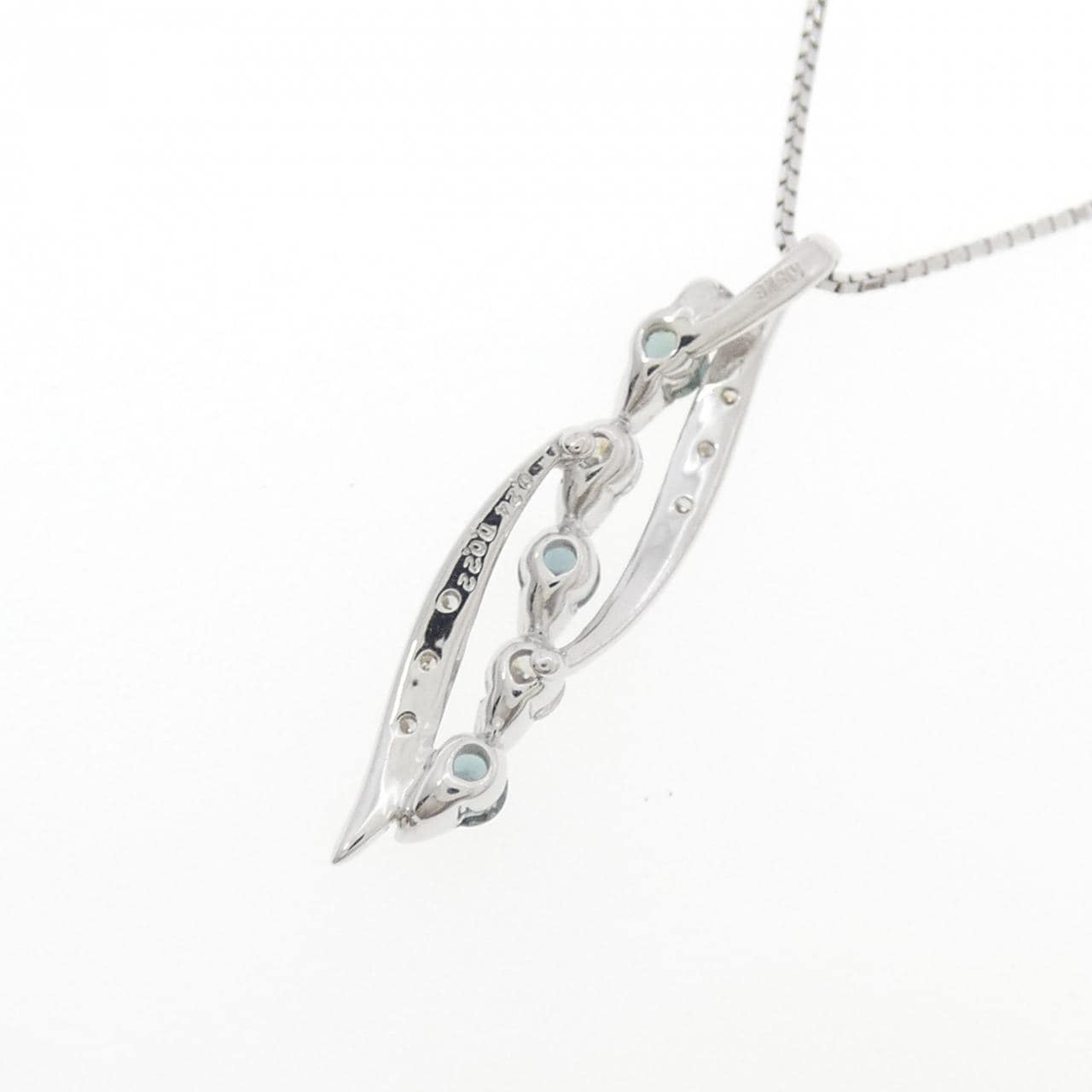 K18WG アレキサンドライト ネックレス 0.24CT