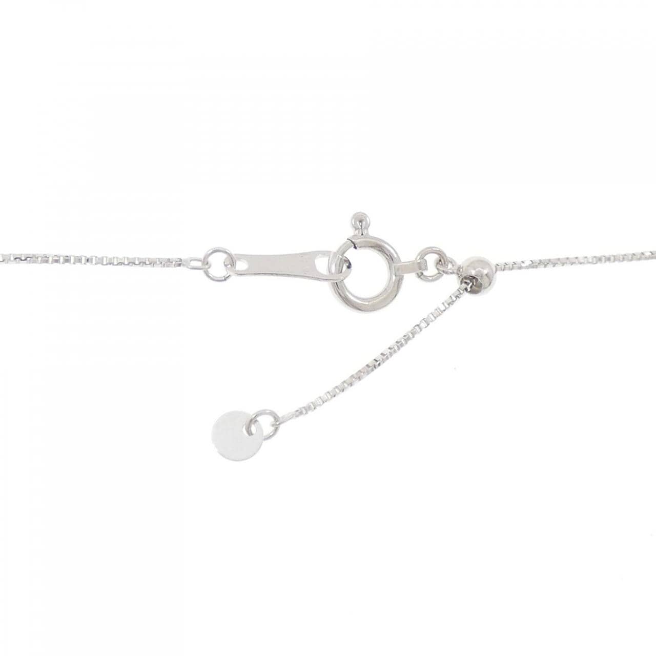 K18WG ハート ダイヤモンド ネックレス 0.05CT