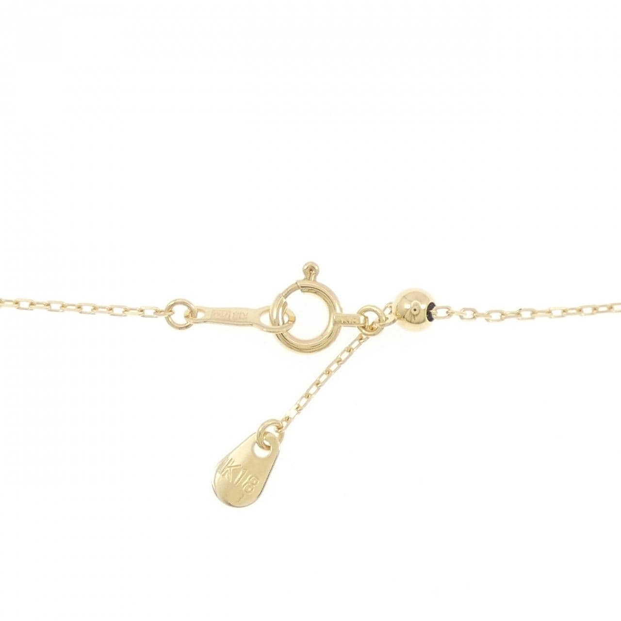 K18YG 黒蝶パール ネックレス