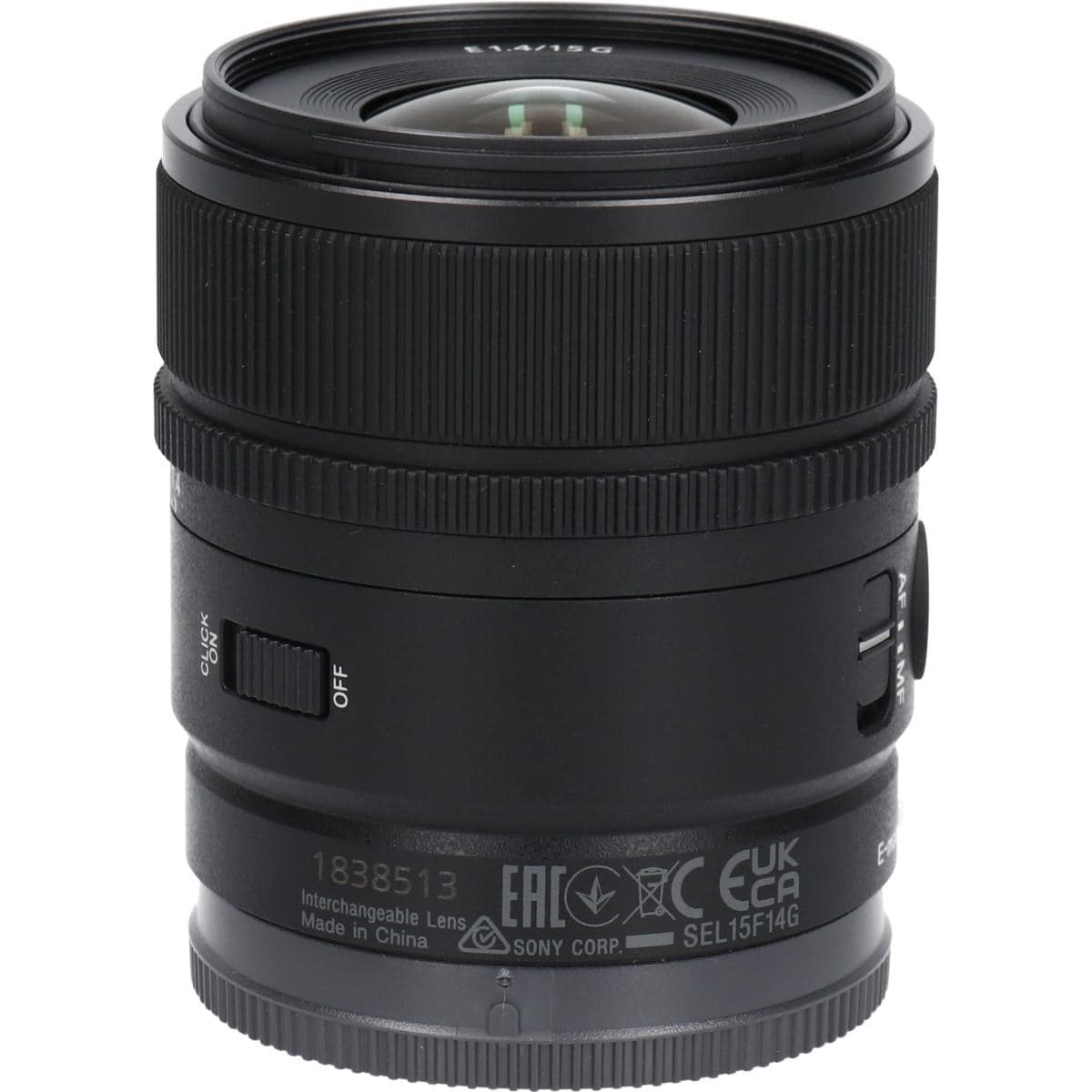 Ｅ１５ｍｍ　Ｆ１．４Ｇ（ＳＥＬ１５Ｆ１４Ｇ）