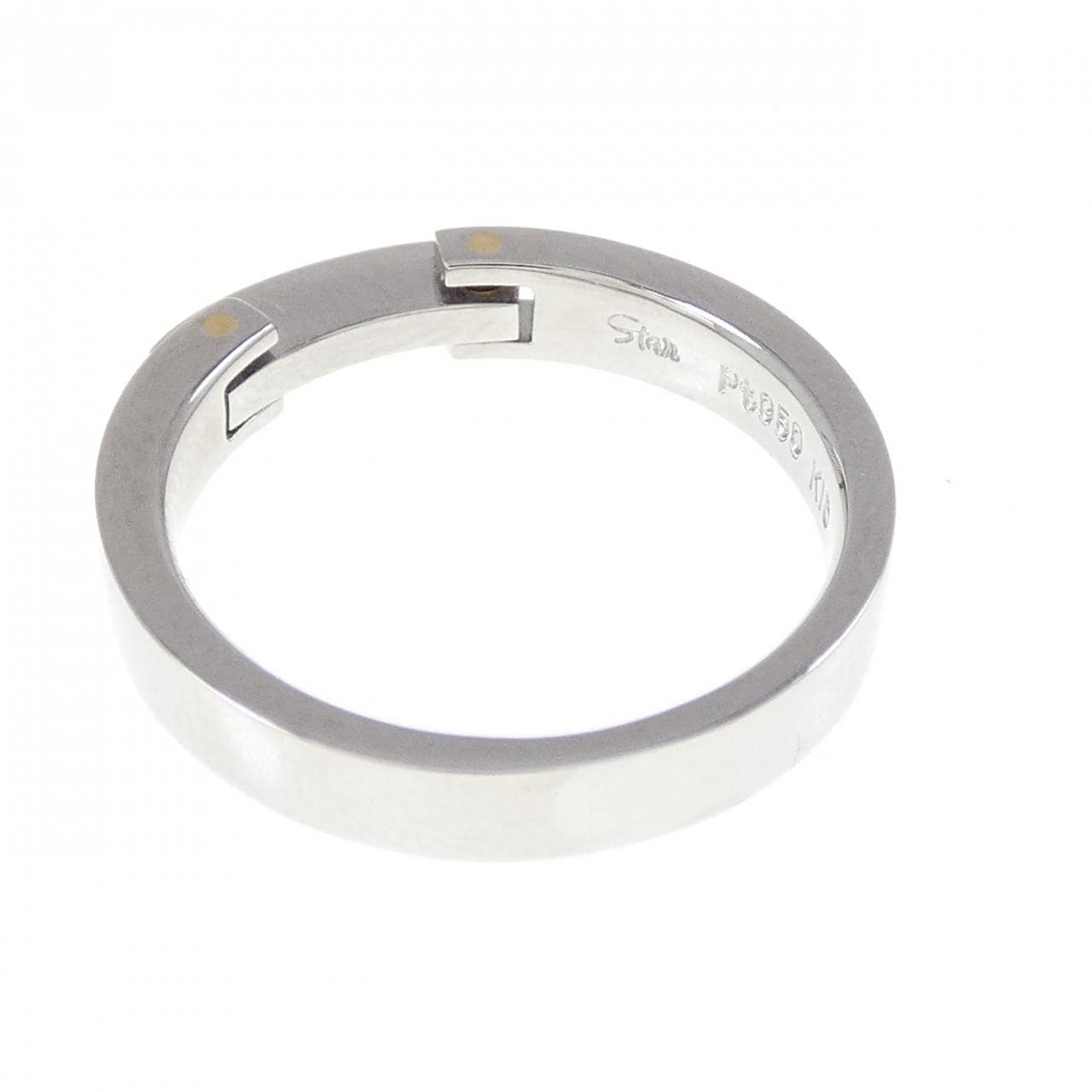 STAR JEWELRY PT950/K18WG 戒指