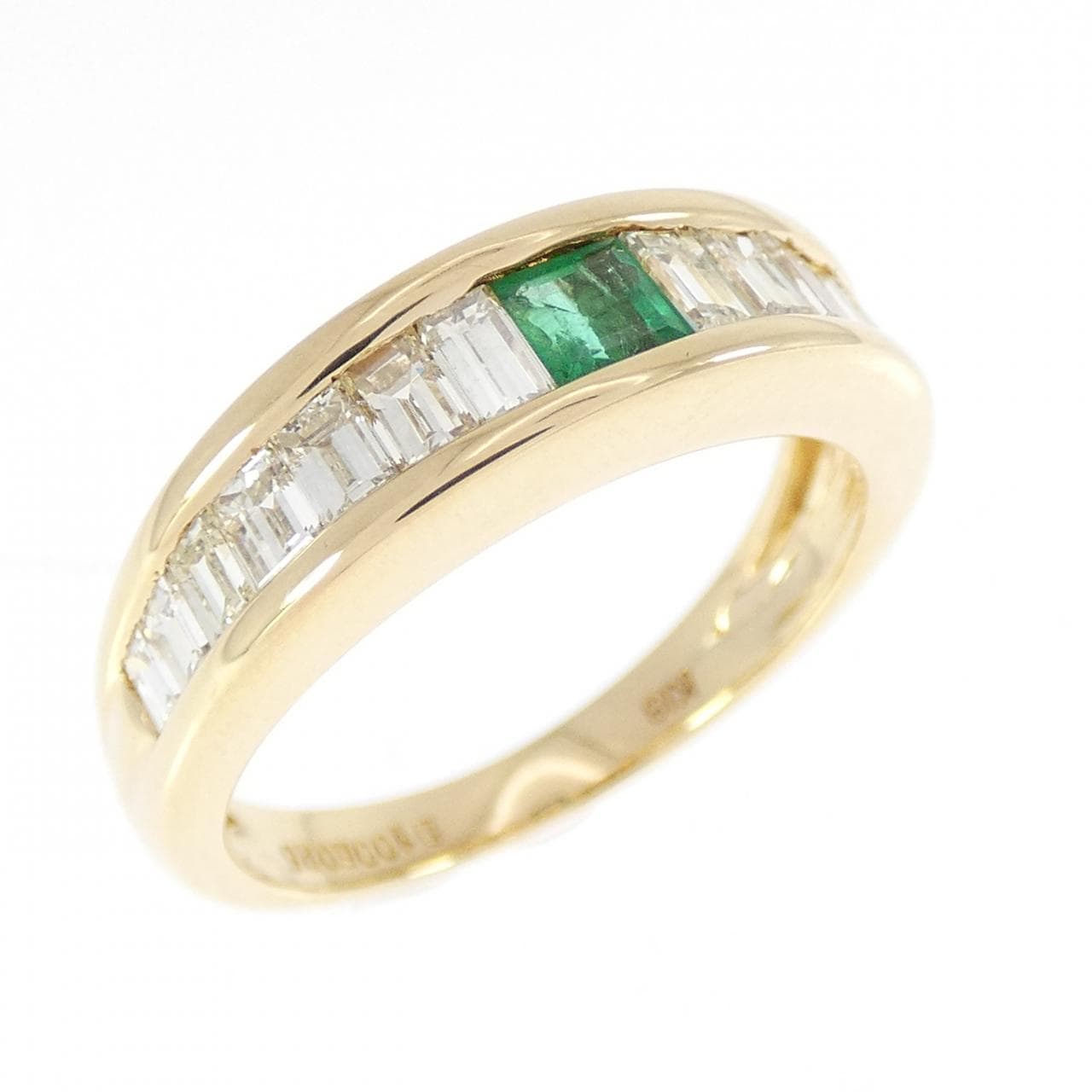 K18YG エメラルド リング 0.25CT