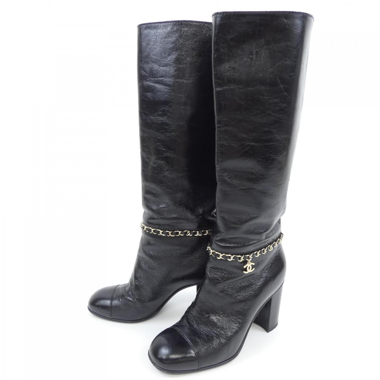 シャネル CHANEL ハイブーツ G35005X35005 ロングブーツ