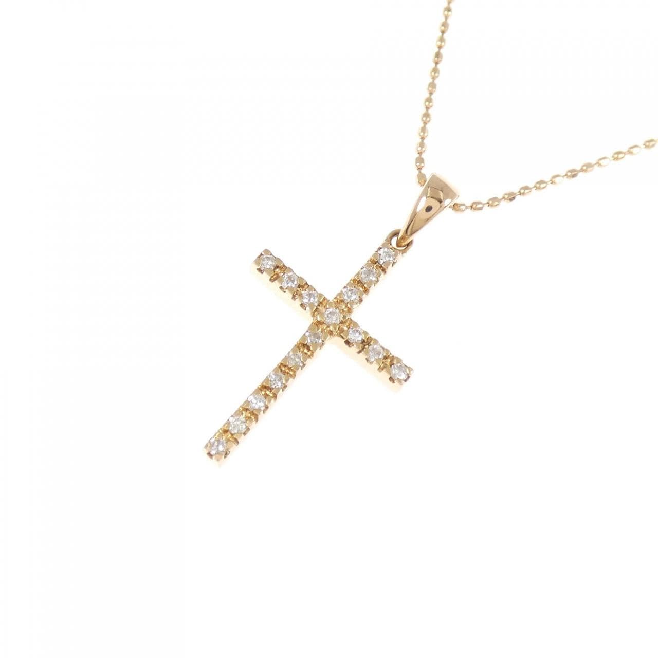 Folli Follie Cross Diamond Necklace 0.11CT